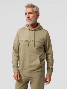 Psycho Bunny mens Royce flocking hoodie size medium